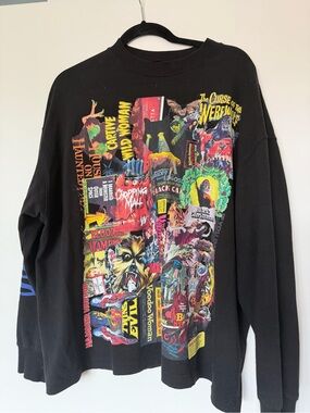 We11done men’s horror collage top